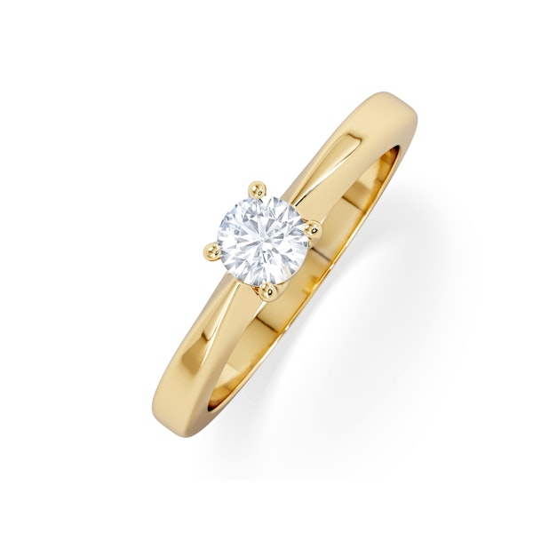 Naomi Lab Diamond Engagement Ring 0.33ct H/Si in 9K Gold - Image 1