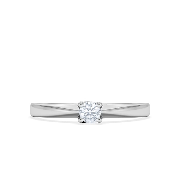 Naomi Lab Diamond Engagement Ring 0.15ct H/Si in 925 Silver - Image 5