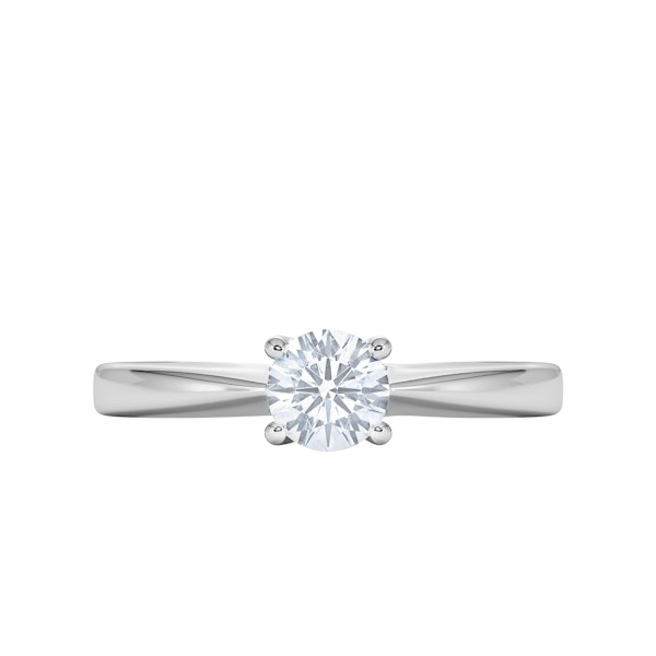 Naomi Lab Diamond Engagement Ring 0.50ct H/Si in 925 Silver - Image 5