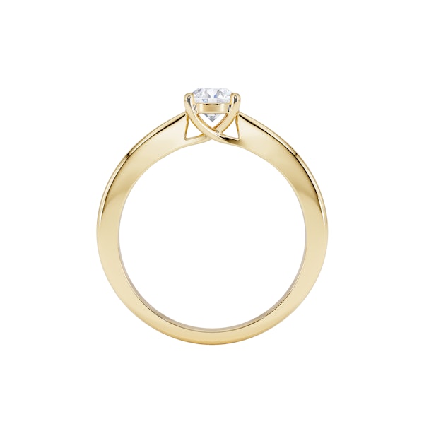 Naomi Lab Diamond Engagement Ring 0.50ct H/Si in 18K Gold Vermeil - Image 3