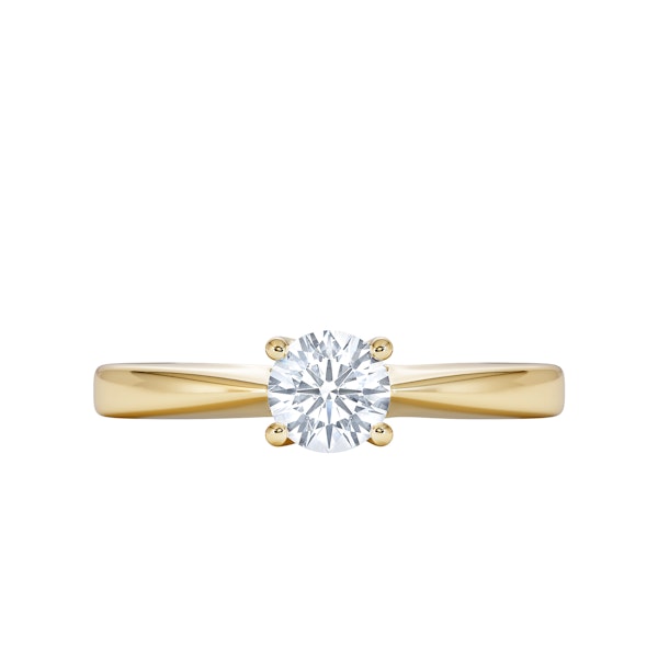 Naomi Lab Diamond Engagement Ring 0.50ct H/Si in 18K Gold Vermeil - Image 5