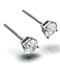 Diamond Earrings 1.00CT Studs G/Vs Quality in 18K White Gold - 5.1mm - image 2