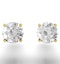 Diamond Stud Earrings 5.1mm 18K Gold - 1CT - Premium - image 4