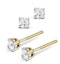 Diamond Stud Earrings 3.4mm 18K Gold - 0.30CT - G-H/SI - image 2