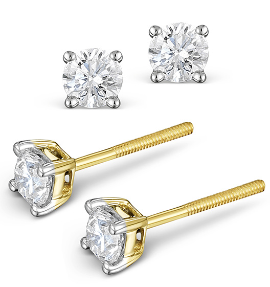 Diamond stud earrings on sale price