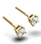 Diamond Stud Earrings 4.5mm 18K Gold - 0.66CT - G-H/SI - image 2