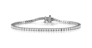 2CT Tennis Bracelet Lab Diamonds Claw Set in 9K White Gold