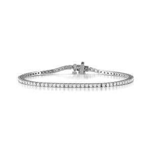 Diamond Tennis Bracelet Chloe 2.00ct Premium Claw Set 18K White Gold