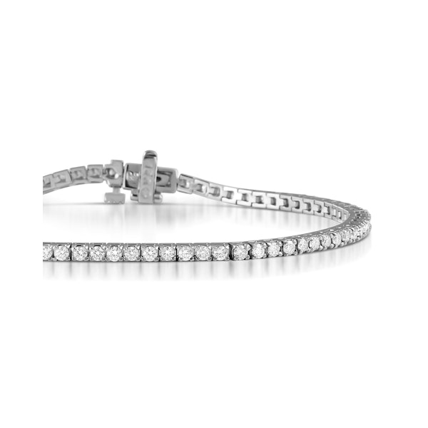 2CT Tennis Bracelet Lab Diamonds Claw Set in 9K White Gold - Image 2