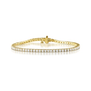 Chloe Lab Diamond Tennis Bracelet 3.00ct H/Si Set in 9K Gold