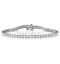 Chloe Lab Diamond Tennis Bracelet  7.00ct G/VS Set in 18K White Gold - image 1