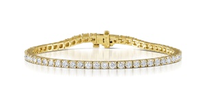 Diamond Tennis Bracelet Chloe 5.00ct Premium Claw Set in 18K Gold