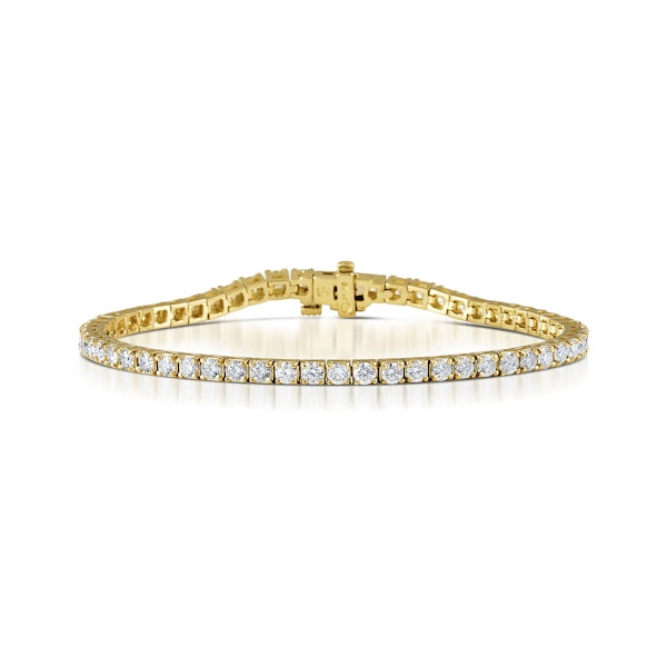 Diamond Tennis Bracelet Chloe 6.00ct Premium Claw Set in 18K Gold - Image 1