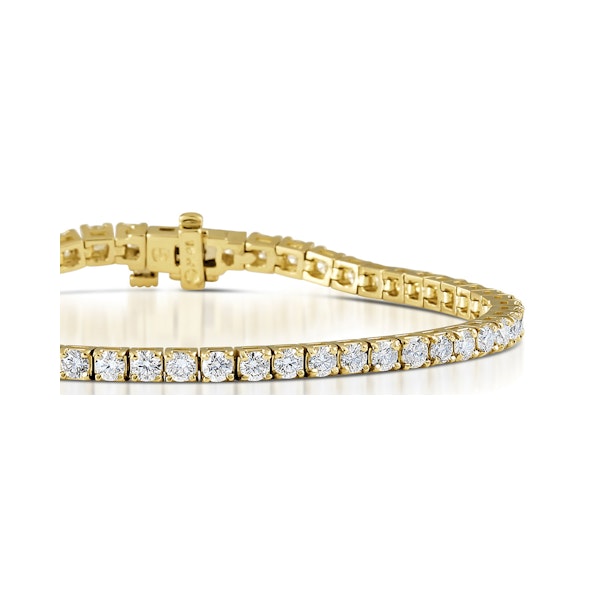 Diamond Tennis Bracelet Chloe 5.00ct Premium Claw Set in 18K Gold - Image 2