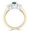 Emerald 0.70ct And Diamond 0.50ct 18K Gold Ring  FET23-G - image 3
