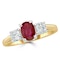 Ruby 1.15ct And Diamond 0.50ct 18K Gold Ring - image 2