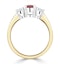 Ruby 1.15ct And Lab Diamonds G/Vs 0.50ct 18K Gold Ring - image 3