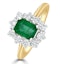 Emerald 1.00ct And Diamond 0.50ct 18K Gold Ring - image 1
