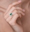 Emerald 1.00ct And Diamond 0.50ct 18K Gold Ring - image 4