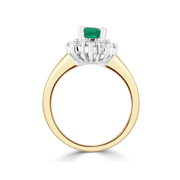 Emerald 1.00ct And Diamond 0.50ct 18K Gold Ring - Image 3