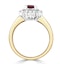 Ruby 1.10ct And Diamond 0.50ct 18K Gold Ring - image 3