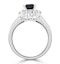 Sapphire 1.15ct And Diamond 0.50ct 18K White Gold Ring - image 3