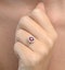 Ruby 1.15ct And Diamond 0.50ct 18K White Gold Ring - image 4