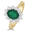 Emerald 1.15ct And Diamond 0.50ct 18K Gold Ring - image 1