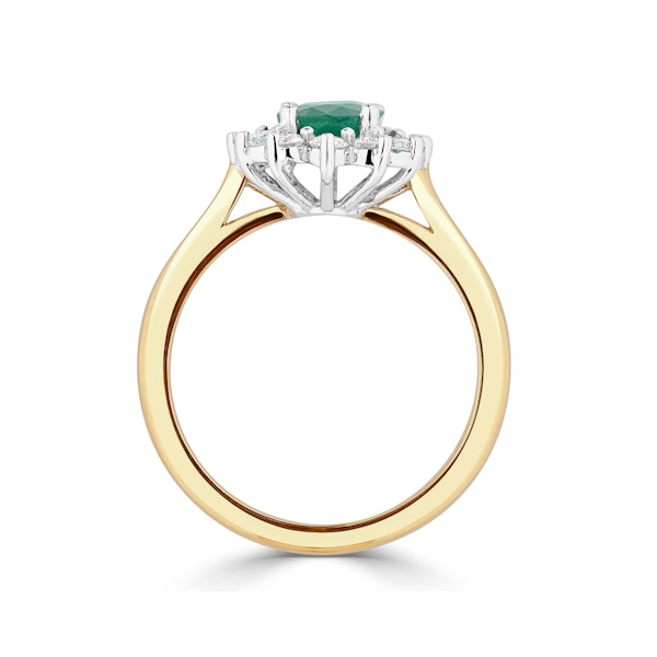 Emerald 1.15ct And Diamond 0.50ct 18K Gold Ring - Image 3