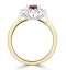 Ruby 1.35ct And Diamond 0.50ct 18K Gold Ring - image 3