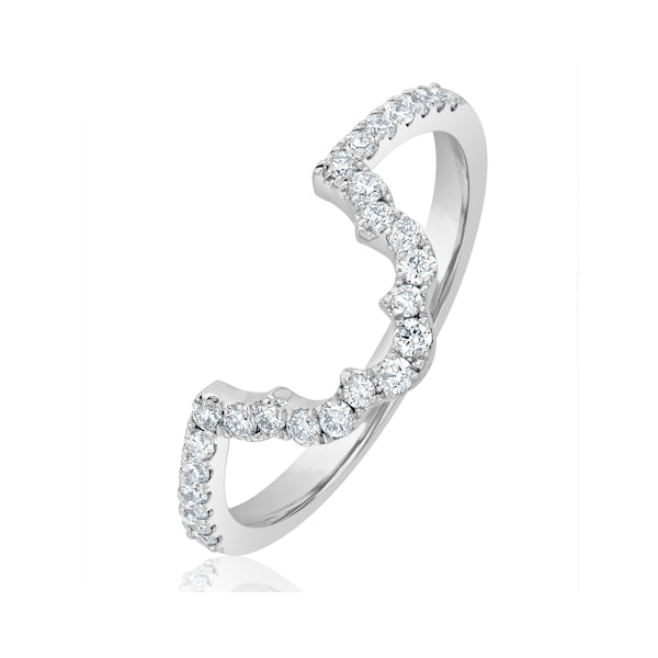 FET27 Matching Wedding Band Lab Diamond 0.30ct H/Si in 18K White Gold - Image 1