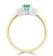 Emerald 0.65ct And Diamond 9K Gold Ring - image 3