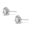Halo Diamond Earrings - Ella 18K White Gold 1.34ct G/Vs  FG27-XUY - image 2