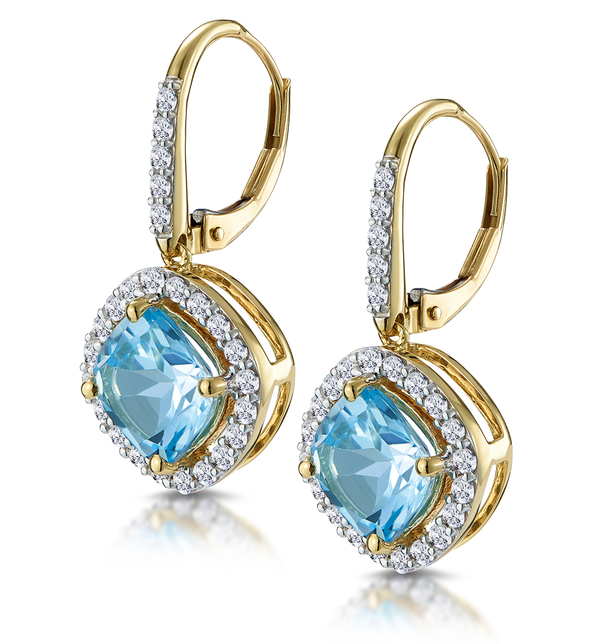 Blue Topaz Earrings | The Diamond Store