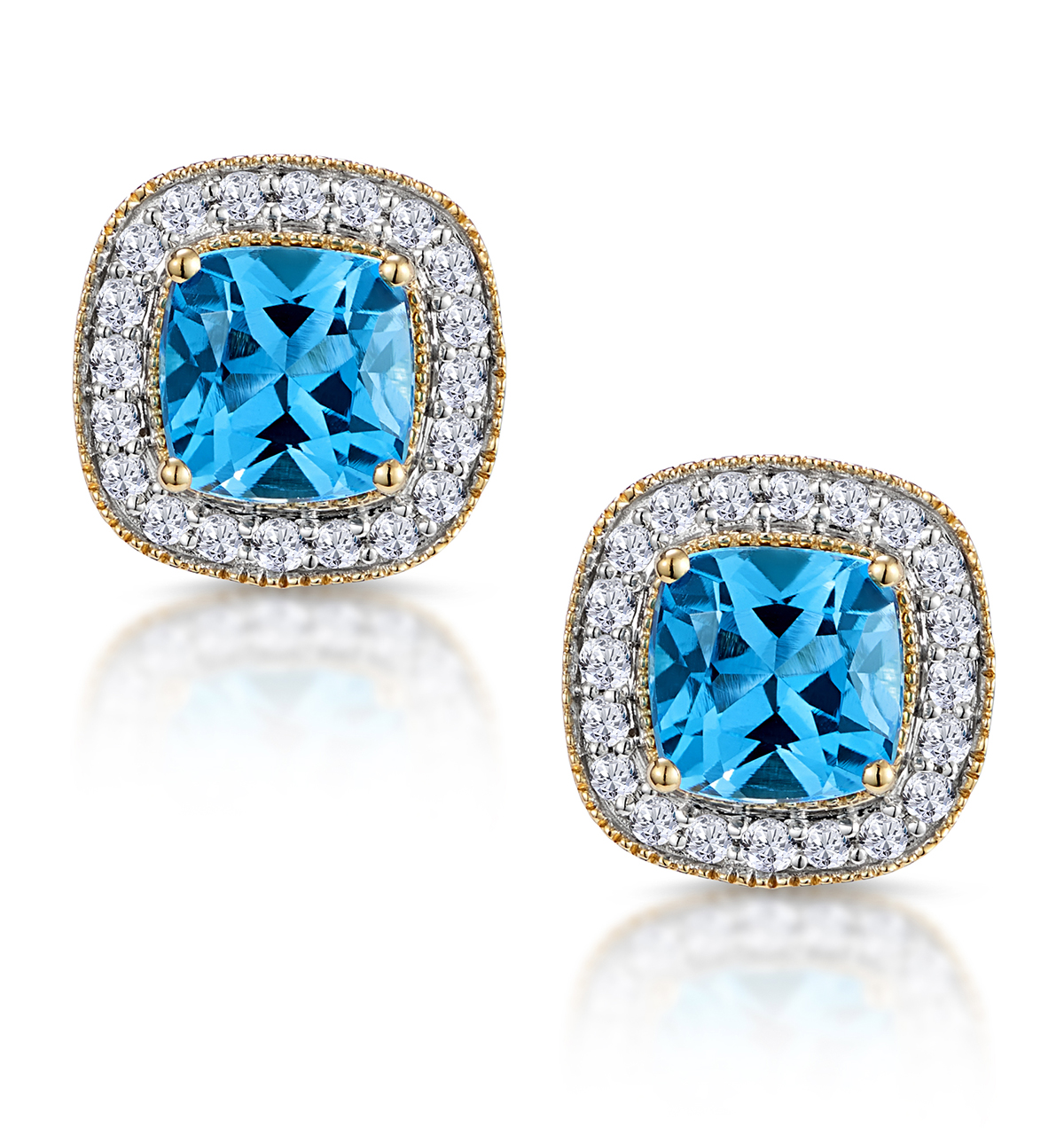 Blue Topaz Earrings | The Diamond Store