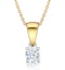 Chloe 18K Gold Lab Diamond Solitaire Necklace 0.25CT F/VS - image 1
