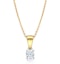 Chloe 18K Gold Lab Diamond Solitaire Necklace 0.25CT F/VS - image 2
