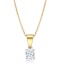 Chloe 18K Gold Lab Diamond Solitaire Necklace 0.33CT F/VS - image 2
