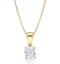 Chloe Certified 0.70ct Diamond Solitaire Necklace in 18K Gold G/SI1 - image 2