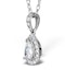 Ella 18K White Gold Diamond Pear Shape Pendant 0.70ct G/VS - image 2