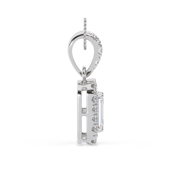 Annabelle Lab Diamond 1.38ct Pendant Necklace in 18K White Gold F/VS1 - Image 5