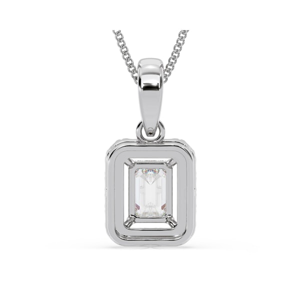 Annabelle Lab Diamond 1.38ct Pendant Necklace in 18K White Gold F/VS1 - Image 6