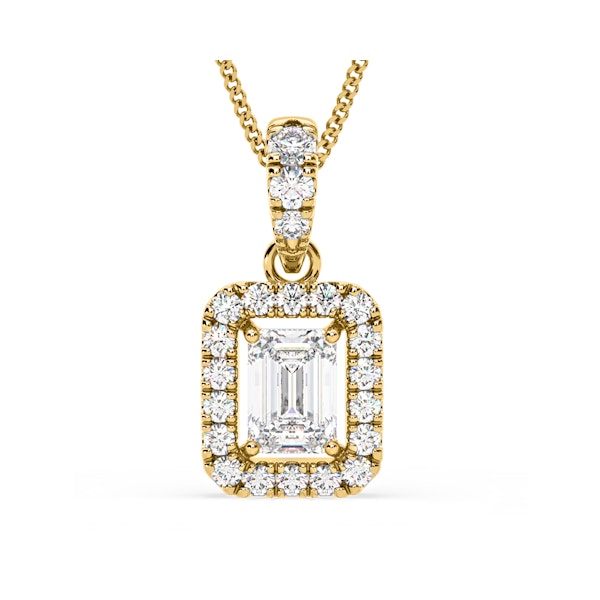 Annabelle Lab Diamond 1.38ct Pendant Necklace in 18K Yellow Gold F/VS1 - Image 1