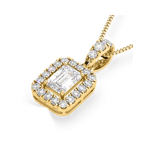 Annabelle Lab Diamond 1.38ct Pendant Necklace in 18K Yellow Gold F/VS1 - Image 3