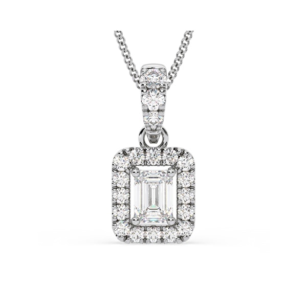 Annabelle Lab Diamond 0.70ct Pendant Necklace in 18K White Gold F/VS1 - Image 1