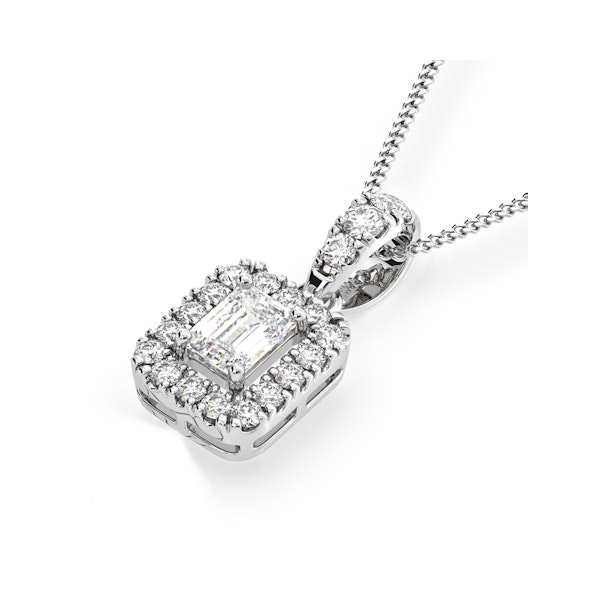 Annabelle Lab Diamond 0.70ct Pendant Necklace in 18K White Gold F/VS1 - Image 3
