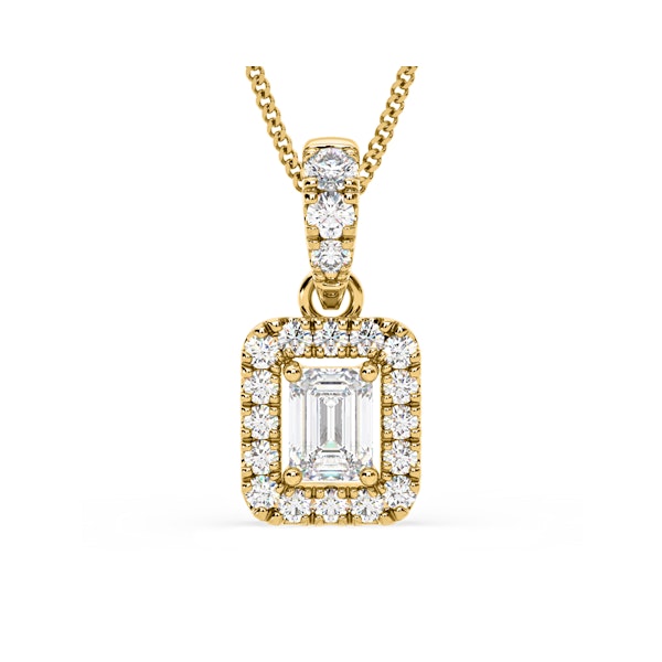 Annabelle Lab Diamond 0.70ct Pendant Necklace in 18K Yellow Gold F/VS1 - Image 1