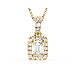 Annabelle Lab Diamond 0.70ct Pendant Necklace in 18K Yellow Gold F/VS1