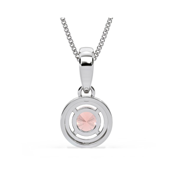 Ella Pink Lab Diamond 0.71ct Pendant Necklace in 18K White Gold - Elara Collection - Image 6