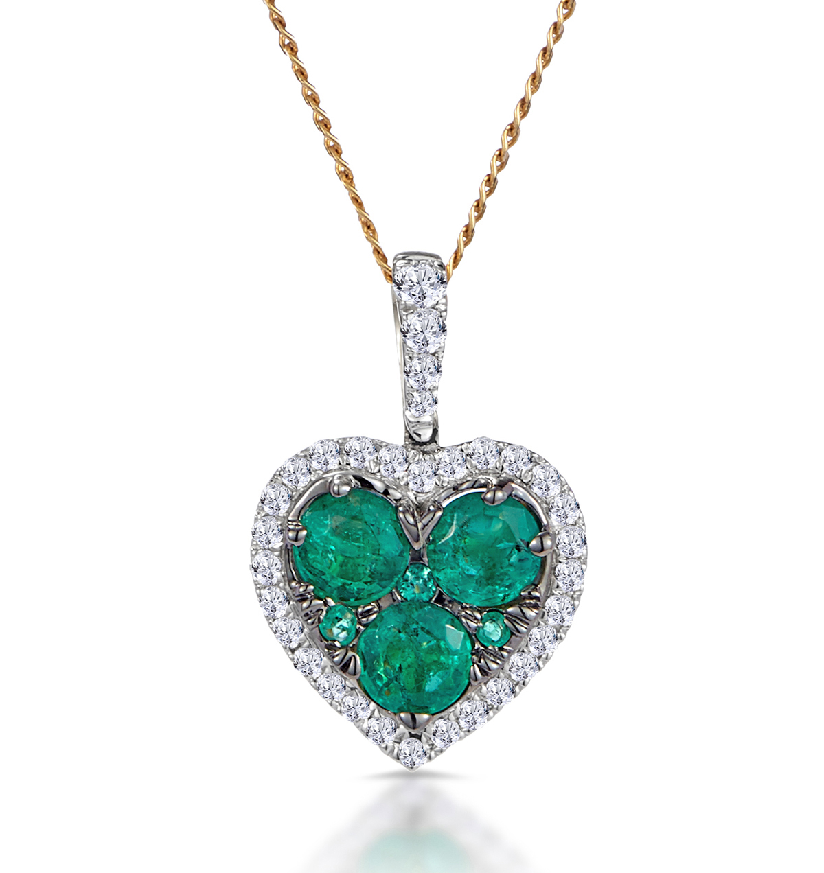 Emerald Heart Pendant Necklace Top Sellers, 50% OFF | www ...